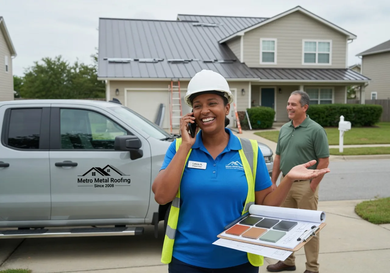 Storm Damage Metal Roof Repair in La Farge, WI